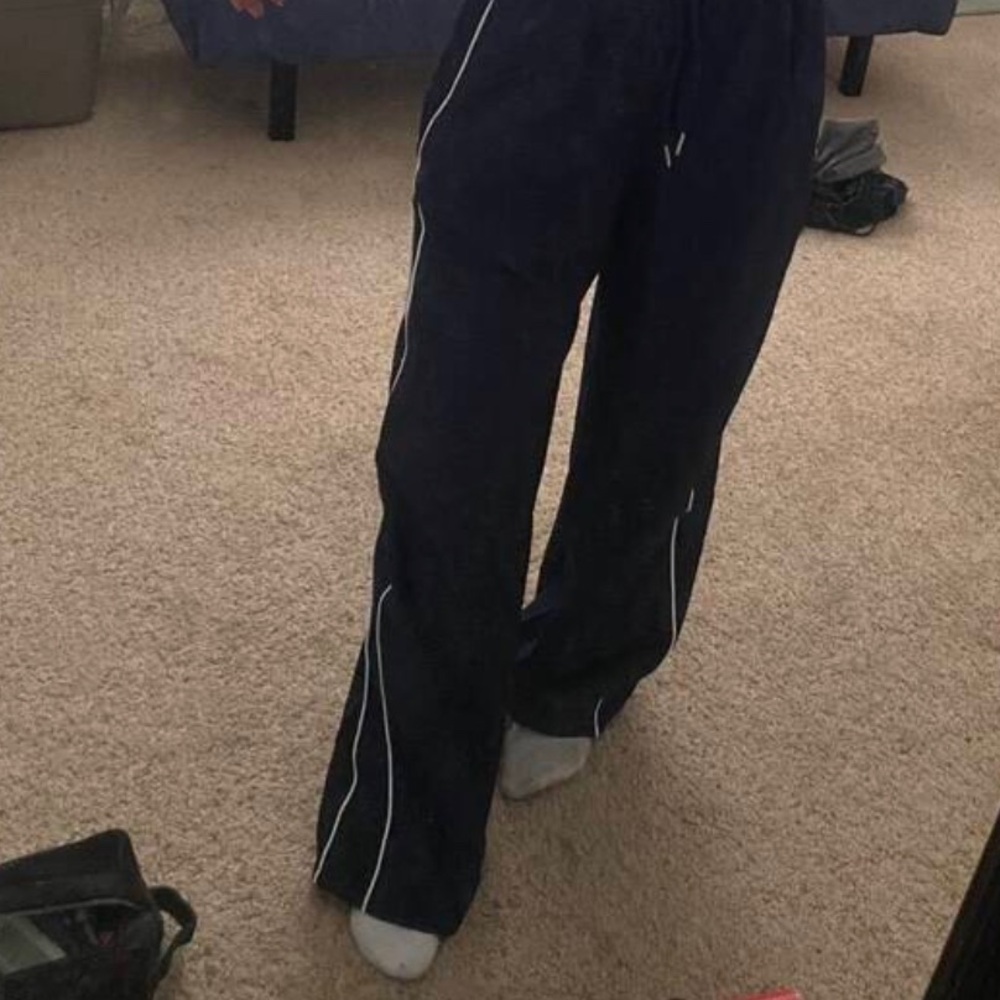 COPY - Navy Blue and whit pants size xs